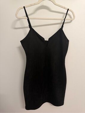 Black Spaghetti Strap Bodycon Dress